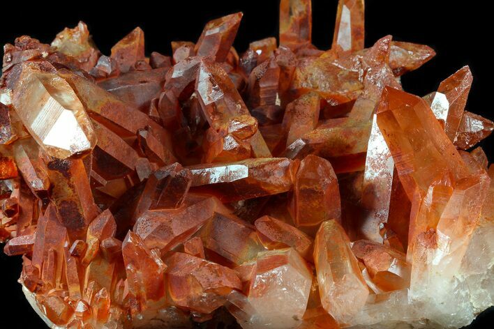 Natural, Red Quartz Cluster - Morocco #56974